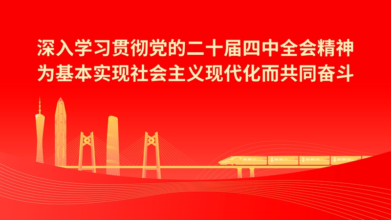 深入學習貫徹黨的二十屆四中全會精神為基本實現社會主義現代化而共同奮斗